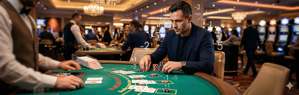 Korttien laksemista blackjack-pöydässä